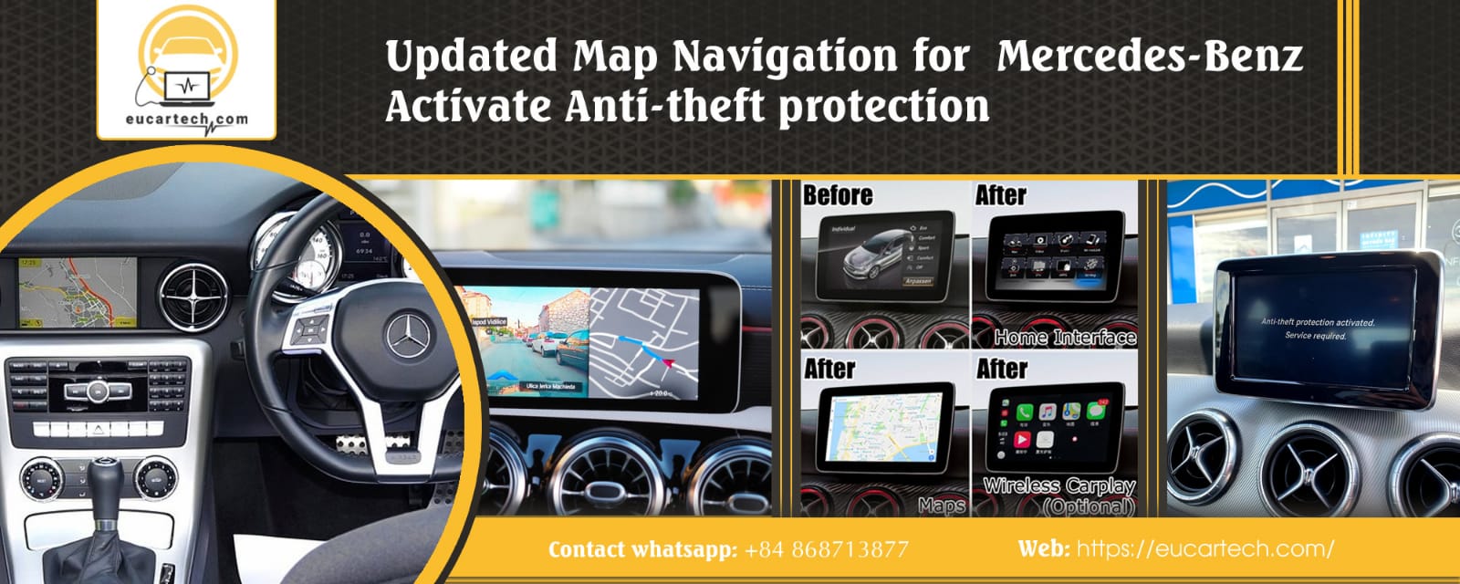 Phần mềm Cập nhật Điều hướng Bản đồ Kích hoạt Bảo vệ Chống Trộm cho Mercedes (Anti-Theft )
