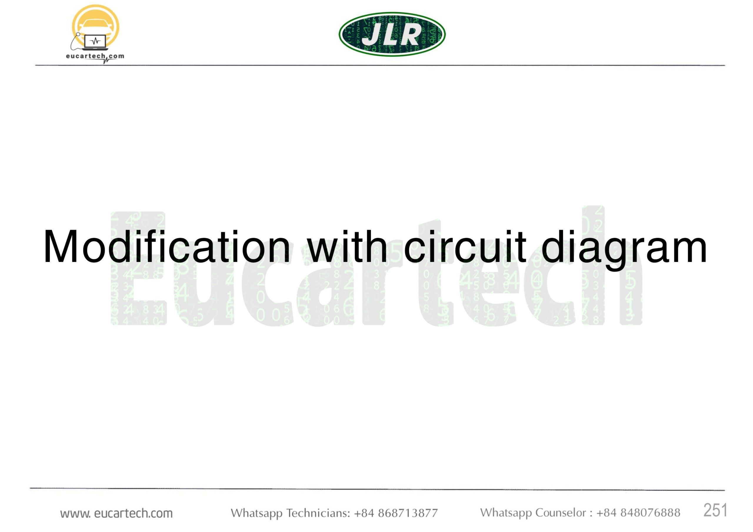 Modification with circuit diagram