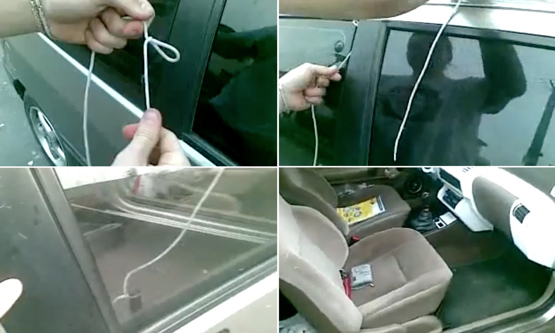  Sử dụng các loại dây để mở khóa ô tô