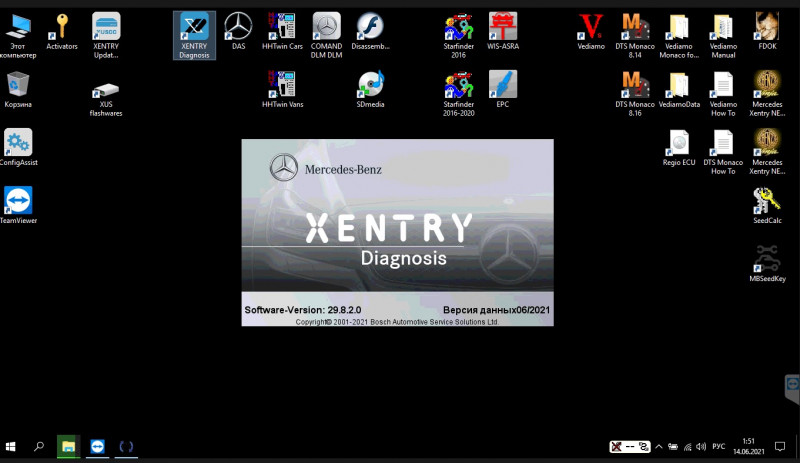 Phần mềm Xentry dành cho Mercedes Benz