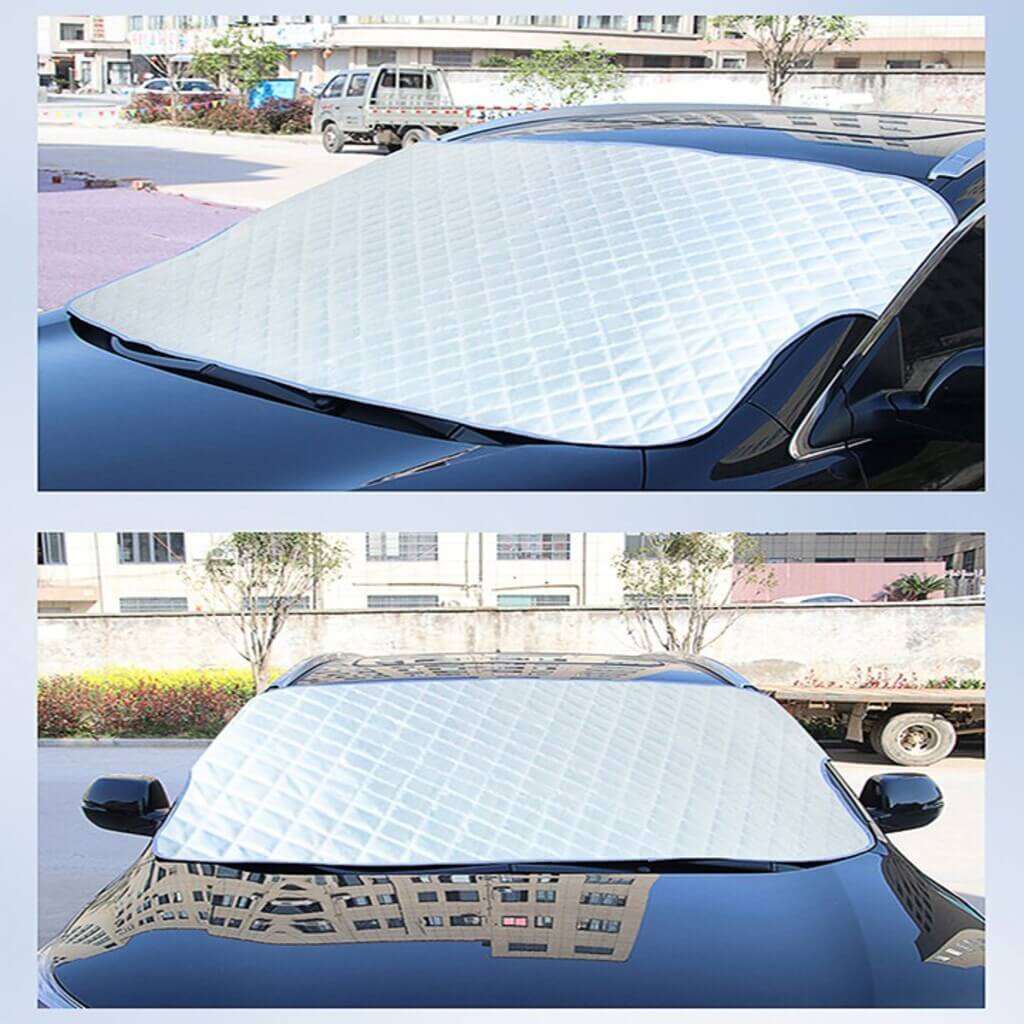 Tấm chắn nắng giúp bảo vệ xe hơi khỏi tác động của ánh nắng mặt trời.