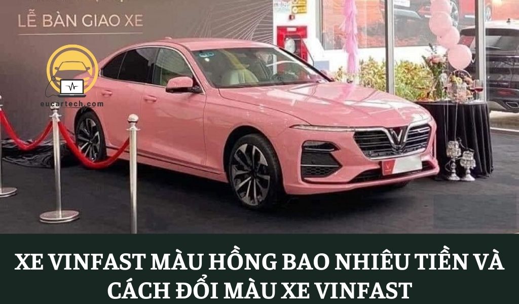 Review mẫu xe Vinfast màu hồng và hướng dẫn cách đổi màu xe