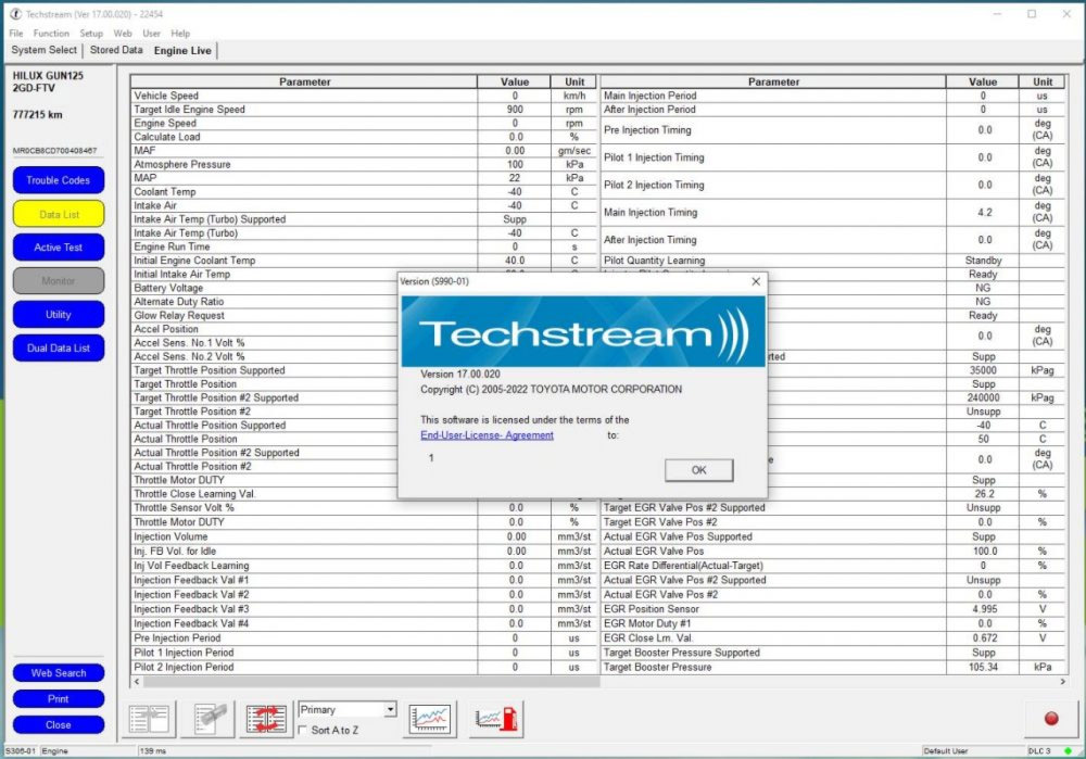 Techstream - Phần mềm chẩn đoán và lập trình cho xe TOYOTA