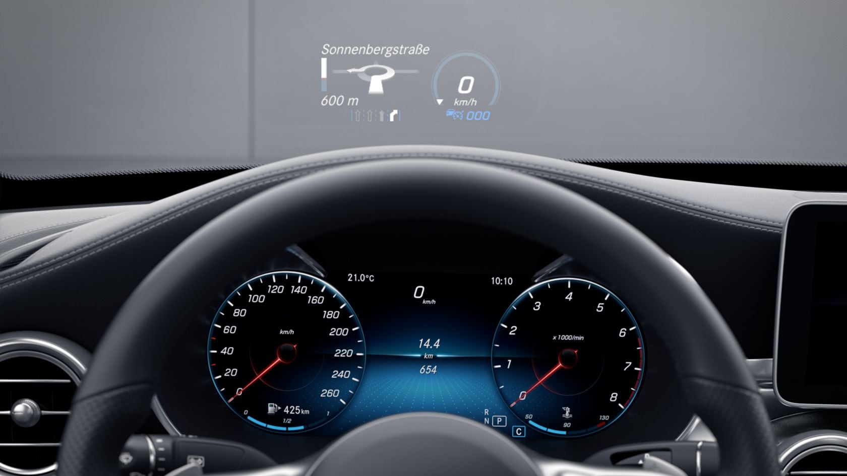Nâng cấp hệ thống hiển thị kính lái HUD cho dòng xe Mercedes
