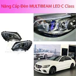 Độ Nâng cấp hệ thống đèn Multibeam LED cho Mercedes C class