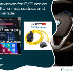 BMW CarPlay Activation for F/G series Transfer and install the map update and navigation to your vehicle